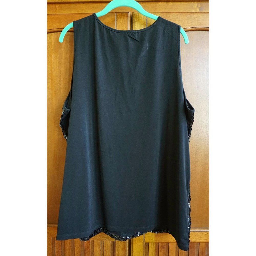 Added Dimensions Black Sequin Shell - Picture 2 of 4